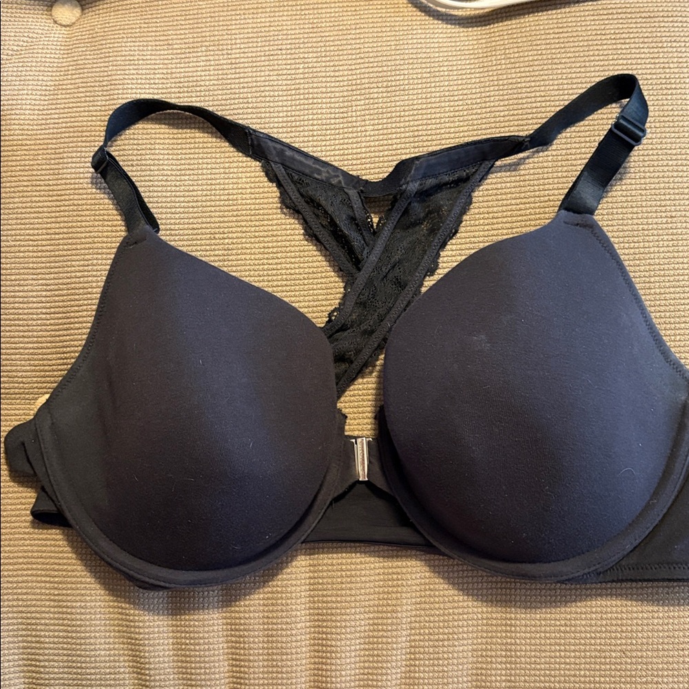 Front Clasp Lace Lightly Lined T-Shirt Bra 42D Worn Once
